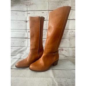 Vintage Women's Brown Leather riding boots from Spain | Size 7 1/2